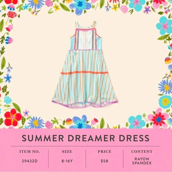 Matilda Jane Summer Dreamer Dress 8 Let’s go Together Collection - Picture 5 of 6